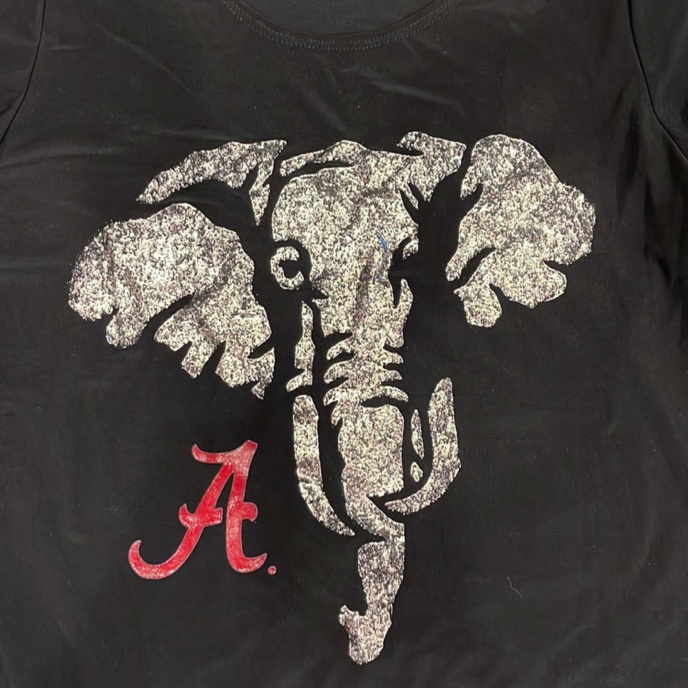 ALABAMA ROLL TIDE ladies cold-shoulder blouse size large NWT!!